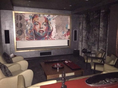 Home cinema installation
